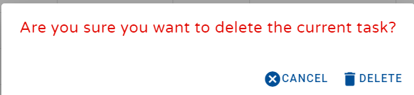Taslog delete screen