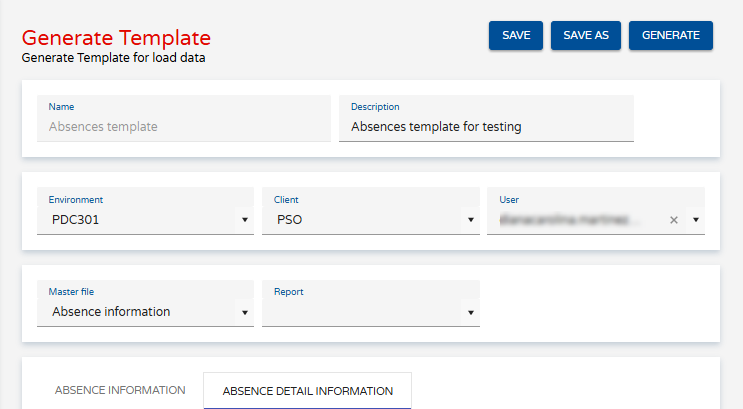 GENERATING TEMPLATES